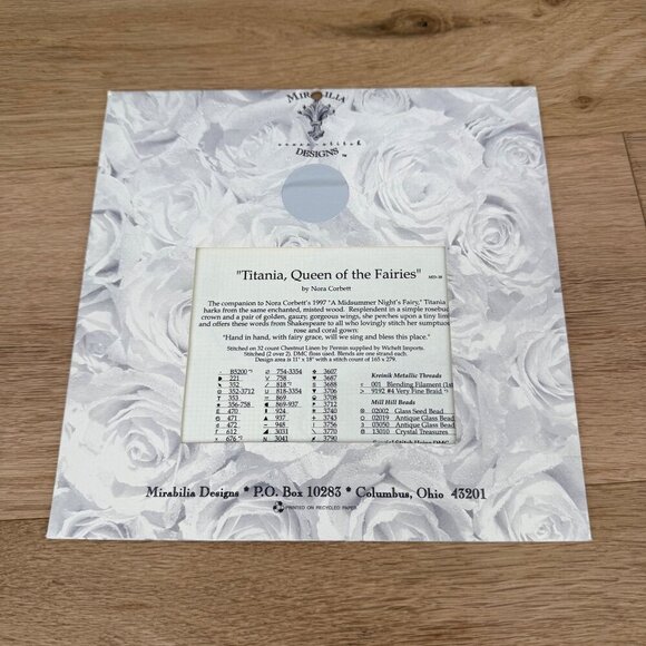 Mirabilia Titania Queen of the Fairies MD38 Cross Stitch Chart Nora Corbett NEW - Picture 2 of 3